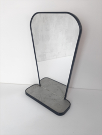 Vintage spiegel met planchet , jaren 60