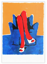 Retro Pop Art Ansichtkaarten Set van 4