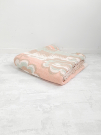 Wollen deken in pastelkleuren, Vintage jaren 60 deken