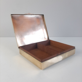 Art Deco verzilverd doosje | Sigarettendoos | Jaren 30