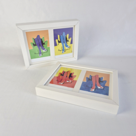 Retro Pop Art Ansichtkaarten Set van 4