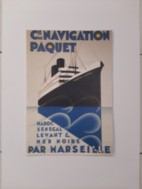 Cie de Navigation Paquet vintage reproductie