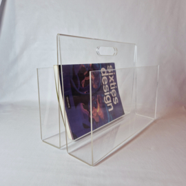 Vintage plexiglas lectuurbak