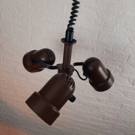 Vintage hanglamp met 3 lichtpunten, modernistische kroonluchter, verstelbare hoogte