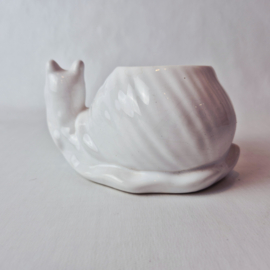 Bloempot uit de jaren 80 'slak'