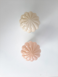 Thabur schroefbol, Art Deco plafondlamp in beige of roze