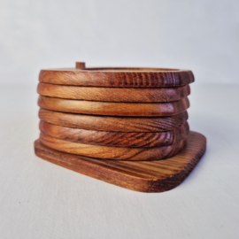 Vintage onderzetters voor glazen | Set van 6