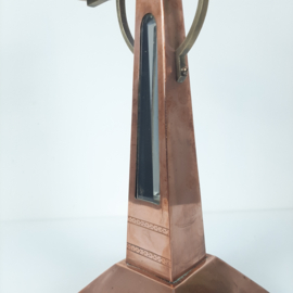 Set van 2 prachtige Amsterdamse School | Art Deco koperen kandelaars