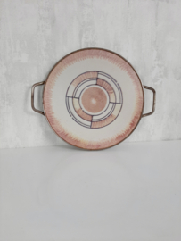 Keramisch taartbord, serveerschaal , Art Deco taartschaal