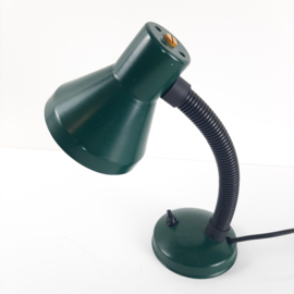 Vintage groene tafellamp, jaren 70 bureaulamp