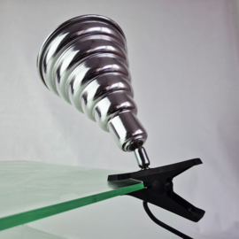 Stijlvolle aluminium klemlamp | Leeslamp in Art Deco stijl