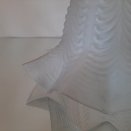 Jaren 50 lampenkap glas | Lampenkap ter vervanging | Stijlvolle lampenkap melkglas