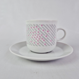 Vintage Eversberg West-Duitsland Kop en Schotel | Jaren 80 | Set van 2