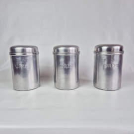 Vintage Koffie - Thee- Suiker blik van BK
