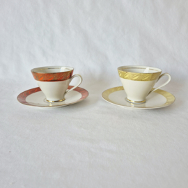 Set van 2 vintage Bavaria Mitterteich kop met schotels
