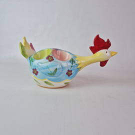 l. Dake en Zn. Eiercabaret in de vorm van een haan