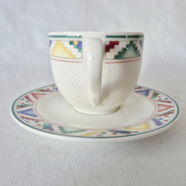 Villeroy en Boch Indian Look kop en schotel