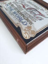 Vintage spiegel Coca Cola | Reclamebord | Art Nouveau stijl