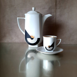 Studio Carlsbad Tsjecho-Slowakije koffieset, MCM, Boheme porselein 'Lisette'