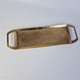 Vintage messing dienblad in Art Deco stijl