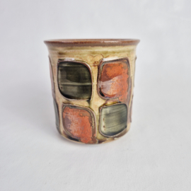 Jaren 70 mok met retro patroon | Vintage beker