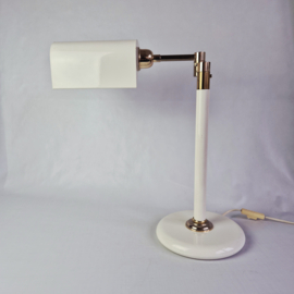 Vintage Design  Bureau Lamp Wit & Goud