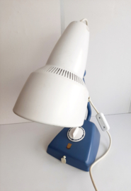 Vintage Philips tafellamp | Bureaulamp blauw
