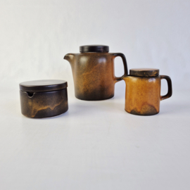 Jaren 60 Heisterholz Keramik koffie servies set