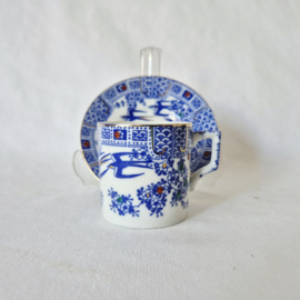 Orientaals Bone China Demitasse kop en schotel set van 4 stuks