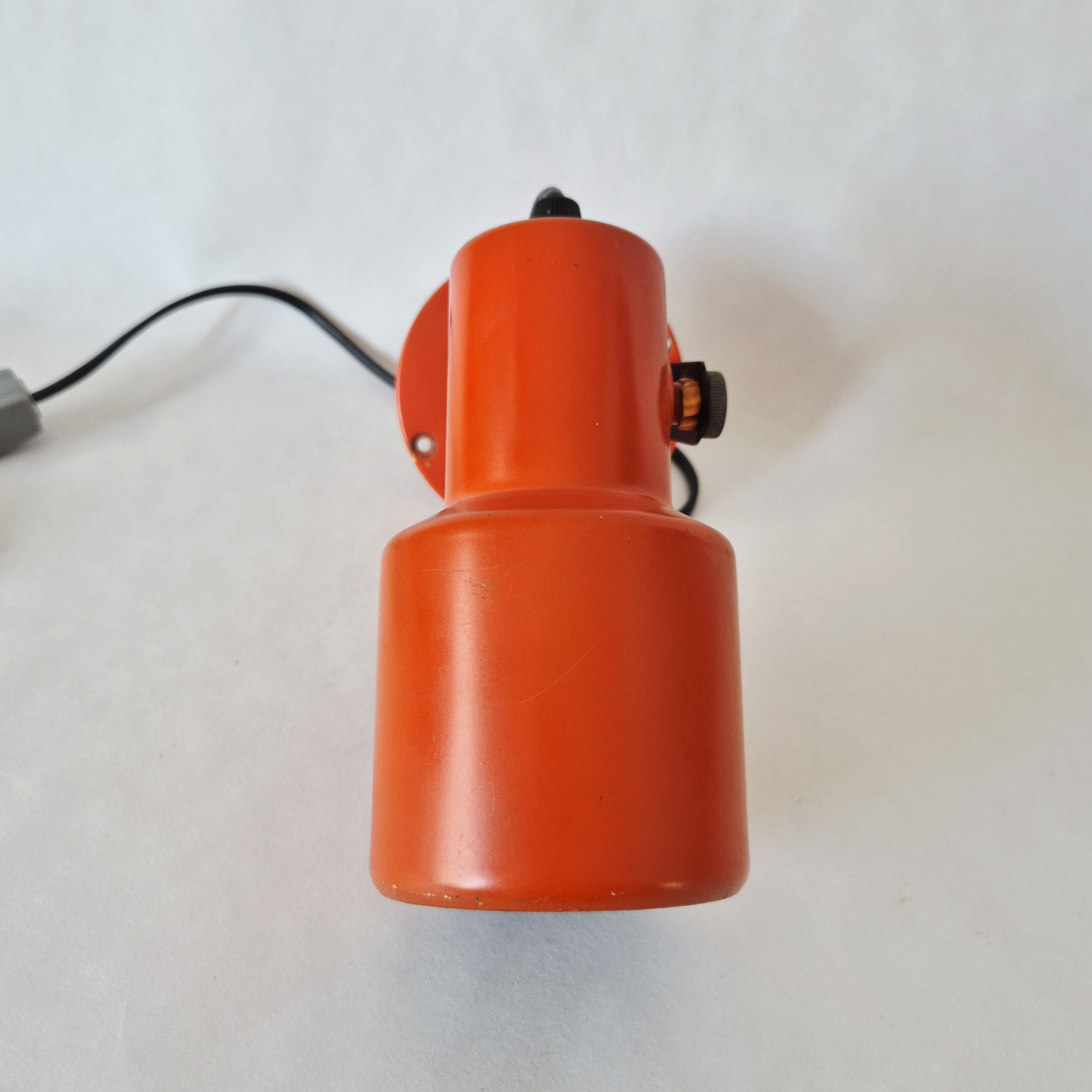 Vintage oranje spot, jaren 70 wand of plafondlamp