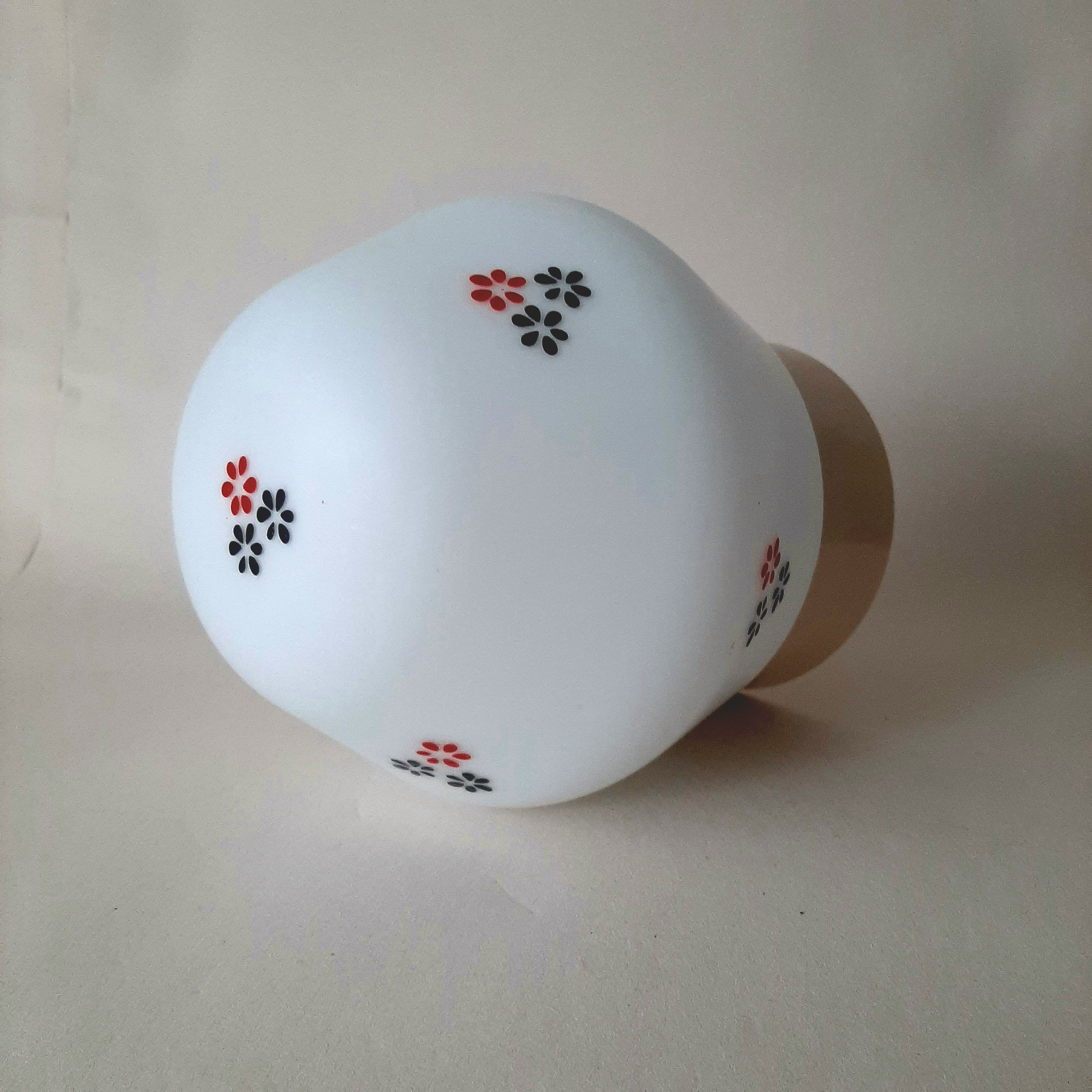 Philips schroefbol | Vintage plafondlamp met bloem decor | MCM