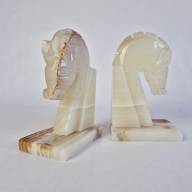 Onyx boekensteunen paard