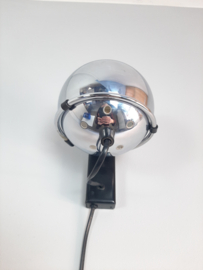 Gepo wandlamp chroom, eyeball lamp