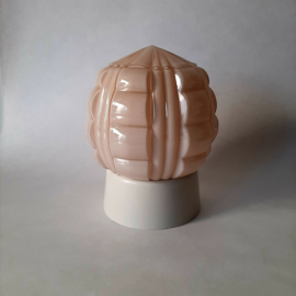 Thabur Art Deco plafondlamp in roze | Pastelroze schroefbol