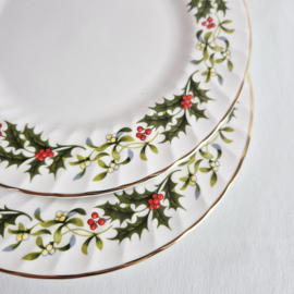 Royal Kendal porseleinen borden | Vintage Kerstservies