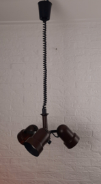 Vintage hanglamp met 3 lichtpunten, modernistische kroonluchter, verstelbare hoogte