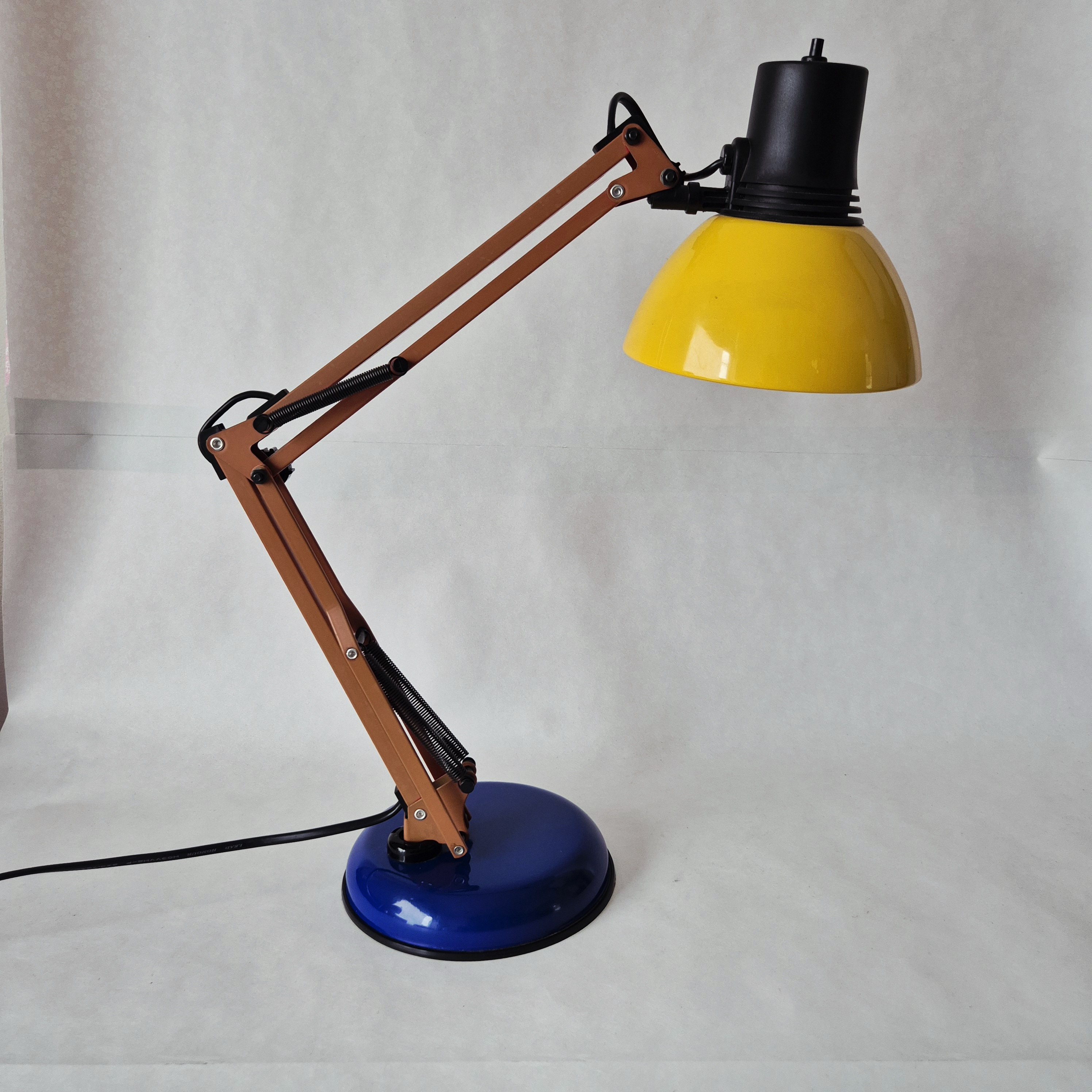 Memphis design bureaulamp | Vintage tafellamp uit de jaren 80