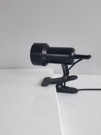 Jaren 80 zwarte klemlamp | Leeslamp