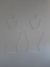 Jaren 80 paspop | Draadfiguur | etalagemateriaal