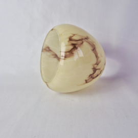 Art Deco lampenkap gemarmerd opaline glas