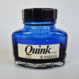 Vintage Fles Parker Quink Vulpeninkt in Acryl Houder