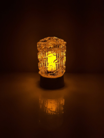 Vintage plafonniere | jaren 60 plafondlamp | Schroefbol 'Kristal 1'