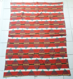 Vintage jaren 70 deken | plaid | MCM | ruit-patroon
