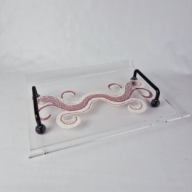 Lucite dienblad uit de jaren 80