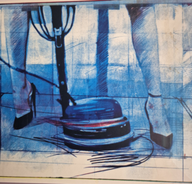 Zeefdruk Steven Scheffer | Proefdruk 1/1 | Doe de boen | Origineel kunstwerk Steven Scheffer 1981