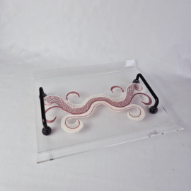 Lucite dienblad uit de jaren 80