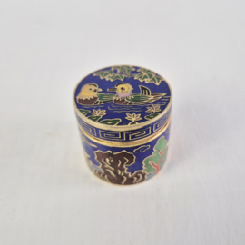 Cloisonné Pillendoosje Eenden