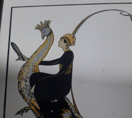 Vintage spiegel Vogue | Art Deco stijl wandspiegel