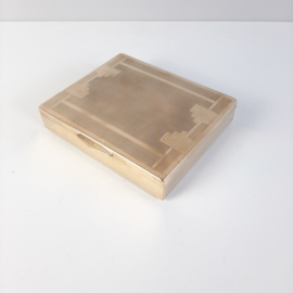 Art Deco verzilverd doosje | Sigarettendoos | Jaren 30