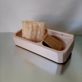 Art Deco bakelieten zeep houder | Zeepbak voor aan de wand